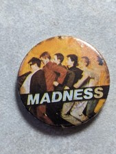 Vintage 80s Madness Pin BADGE 