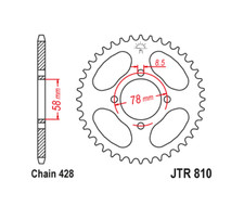 JT Steel Rear Sprocket Teeth