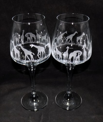 New laser etched - etched, 'giraffe'
