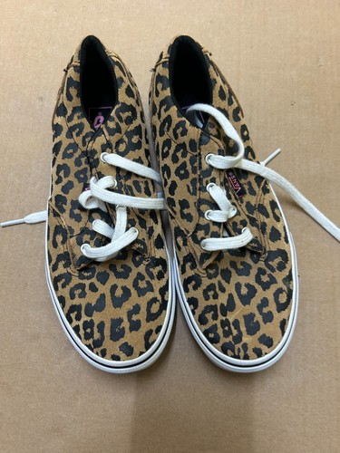 Vans leopard print canvas