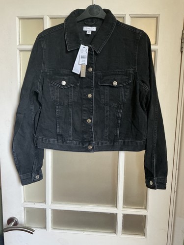 Topshop washed black denim - washed,