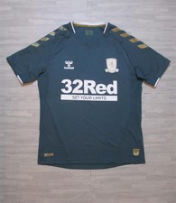 Middlesbrough FC 21/22 Away Shirt Hummel Medium Green Gold 2021 2022