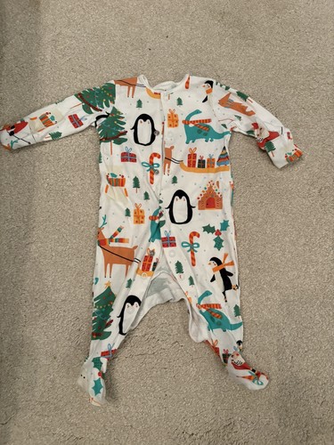 Christmas sleepsuit aged - christmas,