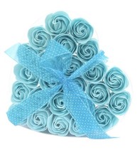24 Luxury Soap Flower Blue