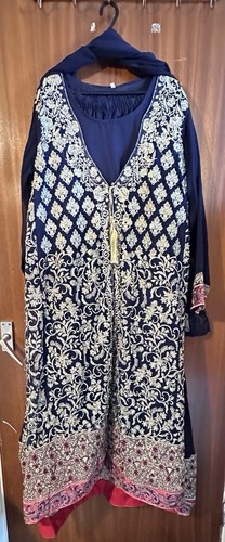 Navy blue embroidered - navy,