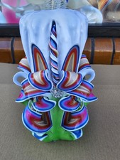 hand carved candle 13 cm 