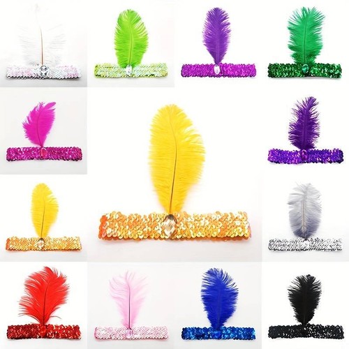 Sequin feather gatsby - sequin,