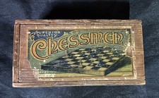 Vintage old antique chess set - vintage,