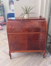 Roll Top Desk bureau Vintage Drinks Cabinet