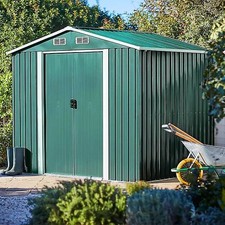8x8 FT Peak Roof Steel Storage
