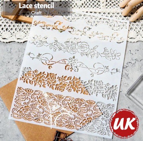 Lace template plastic stencil - template,
