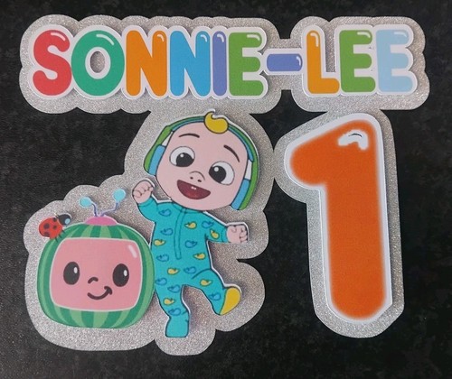 Personalised coco melon - personalised, cake