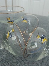 Babycham Vintage Glasses Set 6 Pieces, Original Design