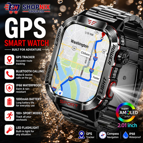 Military gps smart watch men - gps,