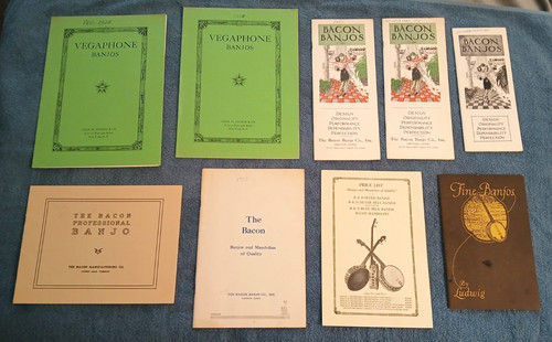 Big lot vintage banjo reprint - big,