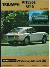 TRIUMPH VITESSE INCL CONVERTIBLE & GT6 MK1 MK2 MK3 1966-73 WORKSHOP MANUAL *VGC*