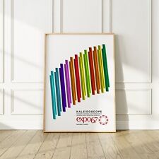 Montreal Expo 67 Exhibition Poster, No Frame, Premium Matte Paper