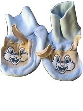 DISNEY STORE BLUE THUMPER BABY PADDERS/SHOES ONE SIZE EX CON