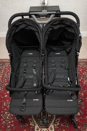 Puggle fold twin pushchair - puggle,