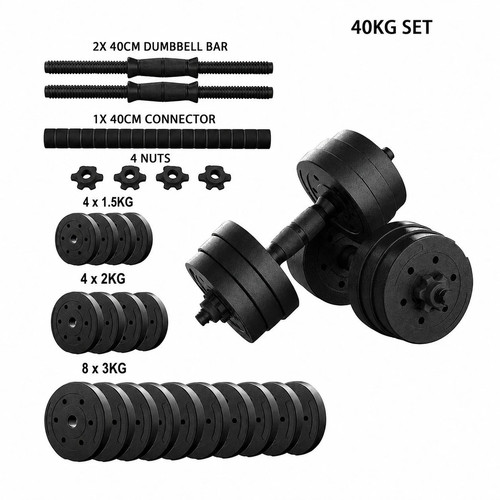 Adjustable dumbbell 40kg - dumbbell,