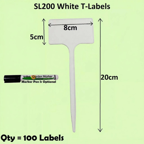 100 20cm plant labels - plant, t