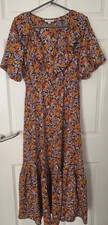 Topshop Orange ruffle trim