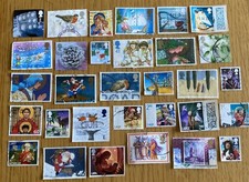30 GB Christmas Higher Values, Recent Franked Stamps, Off Paper