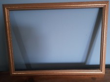 VINTAGE GOLD PICTURE FRAME LARGE OUTER 56 X 43CM INNER 52 X 37CM MOULDING 3.5CM