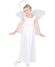 SALE NEW White Angel Christmas Nativity Girls Dress Fancy Dress Costume