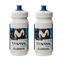 2 x MOVISTAR OFFICIAL TACX ECO 2025 PRO CYCLING TEAM BIKE WATER BOTTLE