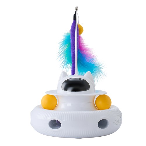 Rotating cat teaser toy - rotating,