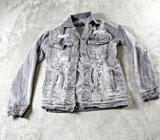 FOCUS Gray Denim Jacket Womens
