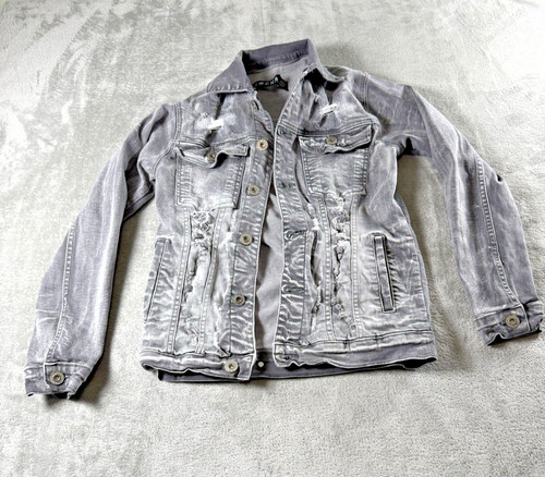 Focus gray denim jacket - gray, womens