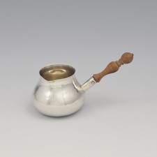 Rare George I Miniature Silver Toy Brandy Warming Pan c.1725 Georgian Antique