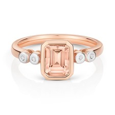 Morganite and Diamond Ring