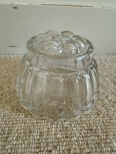 Vintage Glass Round Jelly Mold
