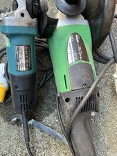 Makita And Hitachi 110v Angle Grinders