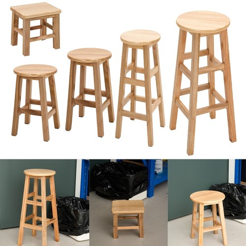 Wooden bar stool with - wooden,