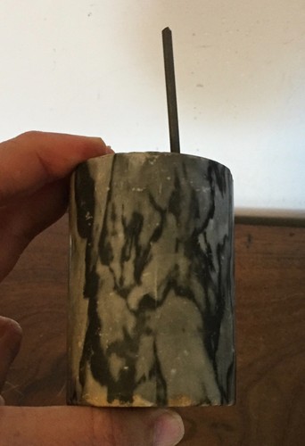 Antique carved gray specimen - antique,