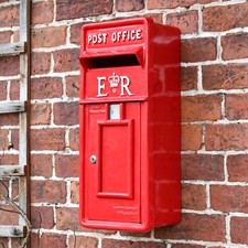 "Original Reproduction" Red Elizabeth Regina Slim Post Box