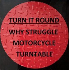 Motorcycle Turntable, Motocycle Turning, Motorcycle Spinner, 35cm Dia 