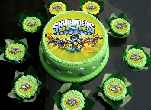 Skylanders swap force cake - swap,