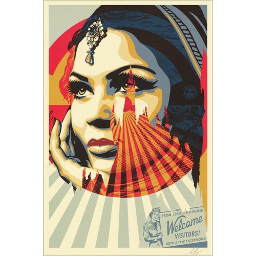 Shepard fairey screen - shepard,