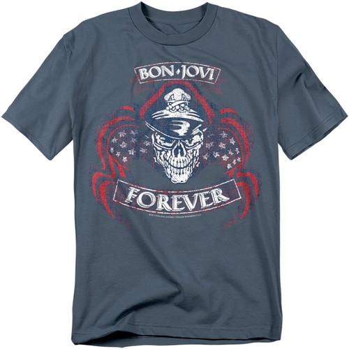 Bon jovi forever skull shirt - bon,