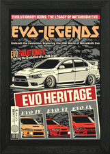 Mitsubishi Evo Legends Framed