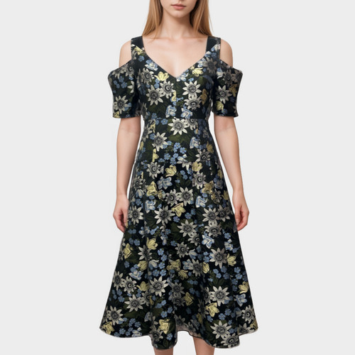 Erdem floral off the - off, shoulder
