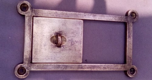 Brass vintage door - vintage, hole