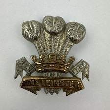 Second World War British Army The Leinster Regiment Cap Badge 