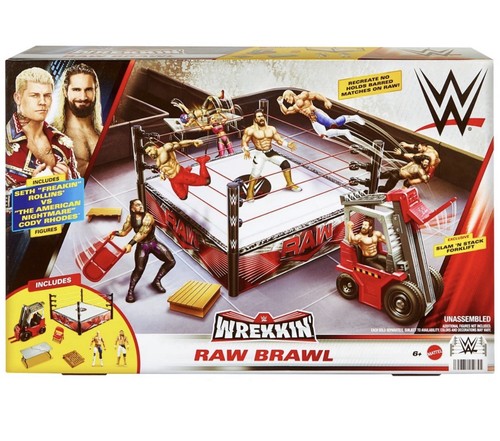 Wwe playset wrekkin raw brawl - raw,
