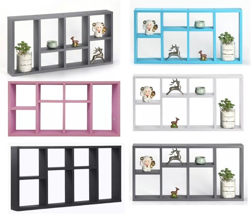 Compartment floating shelves - 7-compartment,